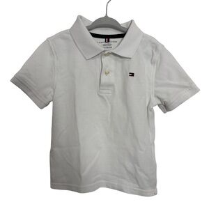 Tommy Hilfiger Boys Polo Shirt | Off-White | XS (4–5) Runs Small